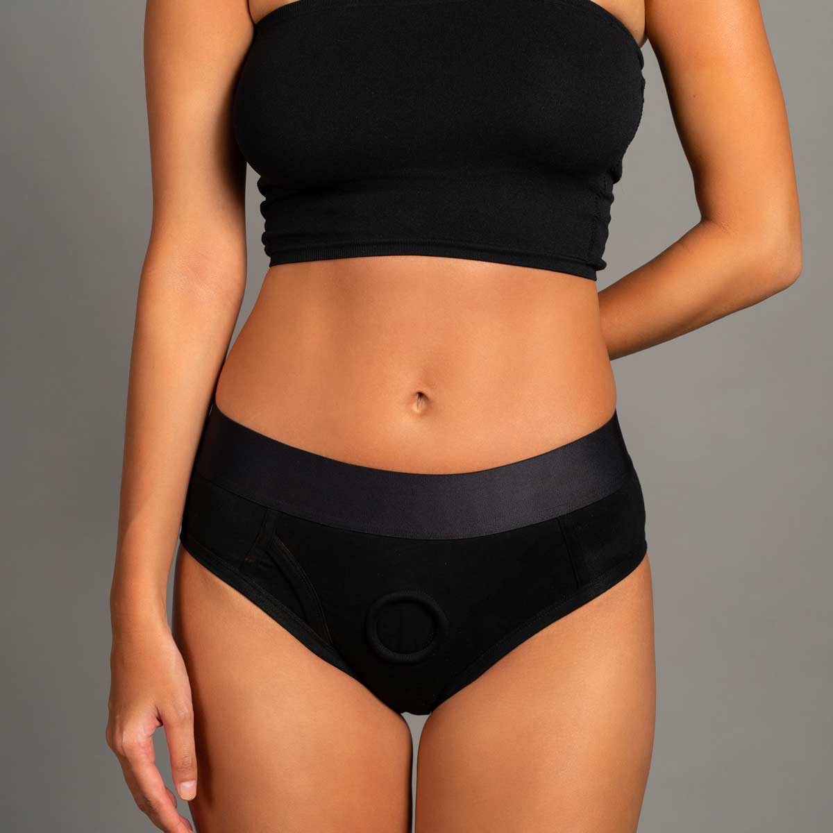 BRIEF PACKER O'RING HARNESS BLACK XS-3X