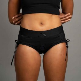 Sasha O'Ring Lingerie Strap On Harness - Red or Black - XS-3X